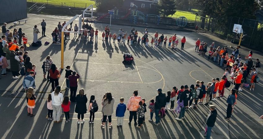 Drum Circle on Orange Shirt Day